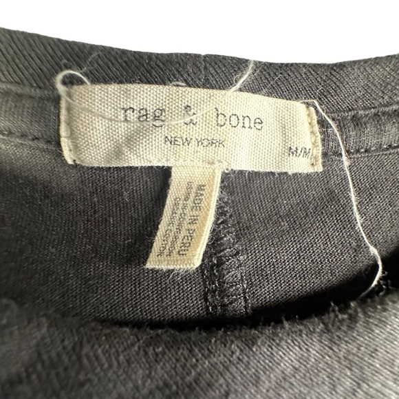 RAG & BONE Have A Nice Day T-Shirt Medium Black - Picture 4 of 9